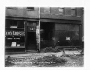 Lower part of buildings 14-16 Lagrange St., Boston, Mass., October 17, 1905