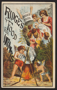 Trade card for Ridge's Food for Infants, Woolrich & Co., Palmer, Mass., undated