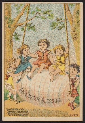Trade card for the Union Pacific Tea Company, 79 Water Street, New York, New York, undated