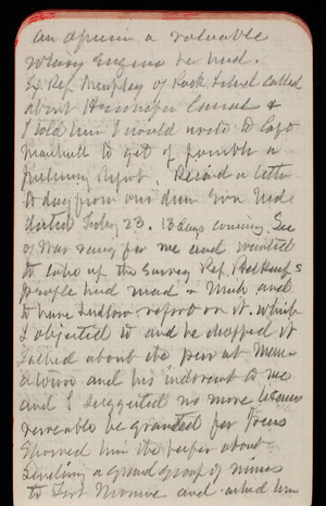 Thomas Lincoln Casey Notebook, February 1890-April 1890, 17, an [illegible] a valuable