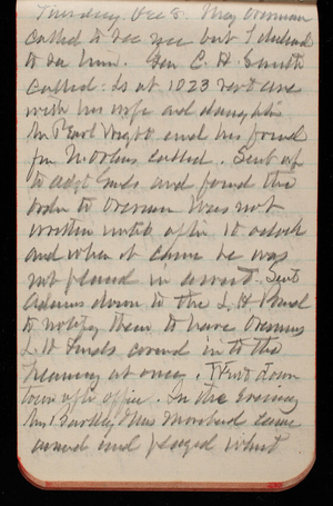 Thomas Lincoln Casey Notebook, October 1891-December 1891, 76, Tuesday Dec 8