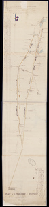 Manuscript plan of the turnpike to Taunton, 1 April 1806