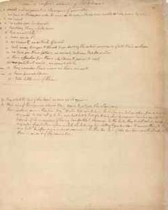 Notes of Buffon's accounts of Native Americans, compiled by Thomas Jefferson