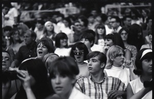 Beatles fans at the concert at D.C. Stadium