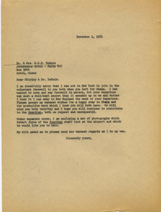 Letter from James Aronson to Dr. and Mrs. W. E. B. Du Bois