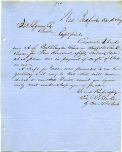 Letter from Edward L. Barker and Samuel P. Burt to Joseph Lyman