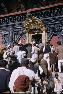 People entering Hindu temple