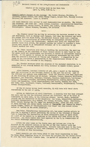 National Council of the Arts, Sciences and Professions meeting minutes