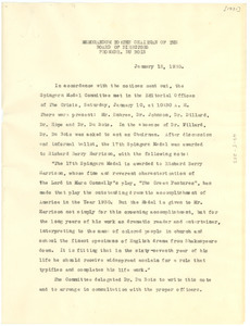 Memorandum from W. E. B. Du Bois to The Chairman of the Board of Directors of the NAACP