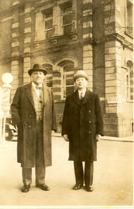 W. E. B. Du Bois with unidentified man in Japan