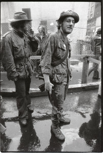 Vietnam Veterans Against the War demonstration 'Search and destroy': veterans on the march (possibly W.B. Mabrin in front)