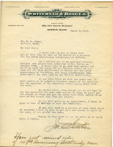 Letter from James A. McGrath to W. B. Segur