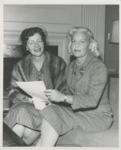 Margaret Milbank Bogert and an unidentified woman