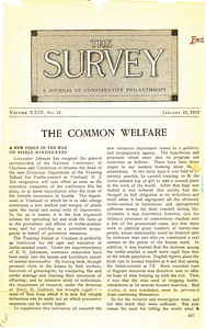 The common welfare/A new force in the war of feeble-mindedness/The man at the head and why we was chosen