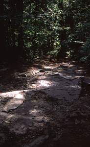 Recently storm-damaged "Humes Access Road." {550 Krum Road, Pownal, VT}