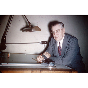 Prof. Eliot Tozer, Chairman, Drawing Dept, April 1955