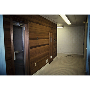 Sauna room entrance