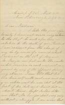 Letter to the Widow of Daniel Sanger from his Captain