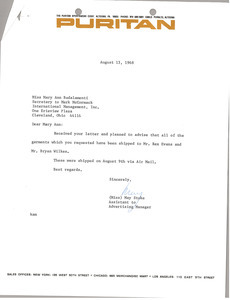 Letter from May Stoke to Mary Ann Badalamenti