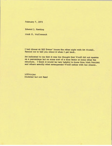 Memorandum from Mark H. McCormack to Edward J. Keating