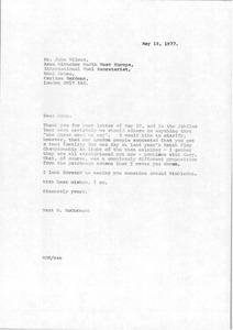 Letter from Mark H. McCormack to John Wilcox