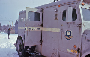 Brinks truck and guard