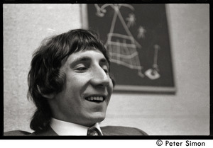 Pete Townshend: laughing during interview