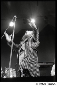 Ian Anderson (Jethro Tull) dancing and playing flute (full-length  portrait), Newport Jazz Festival, July 4, 1969
