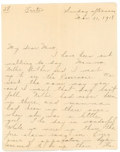 Letter from Letitia Crane to Frank F. Newth