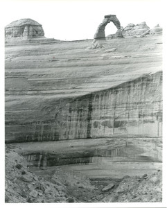 Delicate arch out of focus