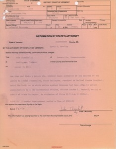 Docket and disposition report