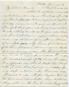 Letter from Elizabeth L. Comstock to unidentified recipient
