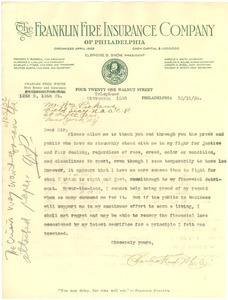 Letter from Charles Fred White to N. A. A. C. P.
