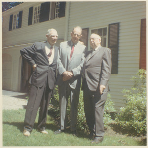 Harold Aiken, Perez Simmons and Clinton F. Goodwin at 50th reunion