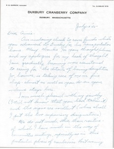 Letter from Kenneth G. Garside to Anne Garside Cann