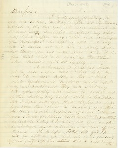 Letter from Wendell Phillips to Erasmus Darwin Hudson