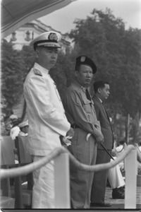 Navy commander Chung Tan Cang with Saigon Military Governor Pham van Dong.