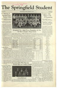 The Springfield Student (vol. 14, no. 20) March 3, 1924