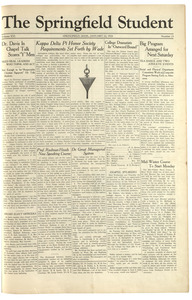 The Springfield Student (vol. 16, no. 13) January 22, 1926