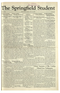 The Springfield Student (vol. 20, no. 27) May 23, 1930