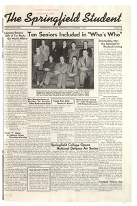 The Springfield Student (vol. 32, no. 14) November 5, 1941
