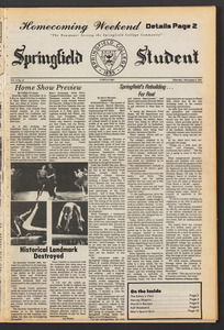 The Springfield Student (vol. 73, no. 10) Nov. 8, 1979