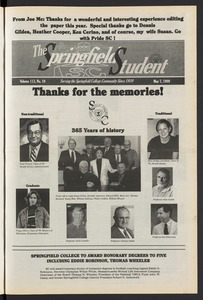The Springfield Student (vol. 113, no. 19) May 7, 1999