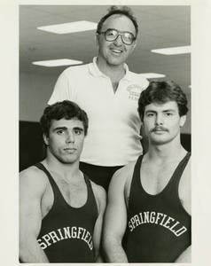 Coach Doug Parker with Greg Georges and Tom Worroll (1981-1982)