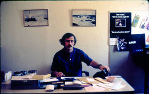 Dick Whiting sitting at desk