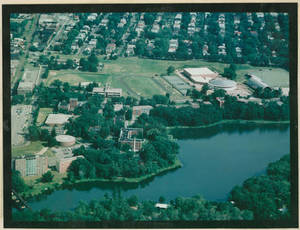 Aerial campus shot of Springfield College