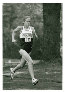Barbara Swallow in a race