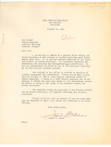Letter from American Council on Soviet Relations to W. E. B. Du Bois
