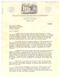 Letter from E. M. Martin to W. E. B. Du Bois