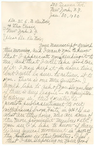 Letter from La Nacion to W. E. B. Du Bois